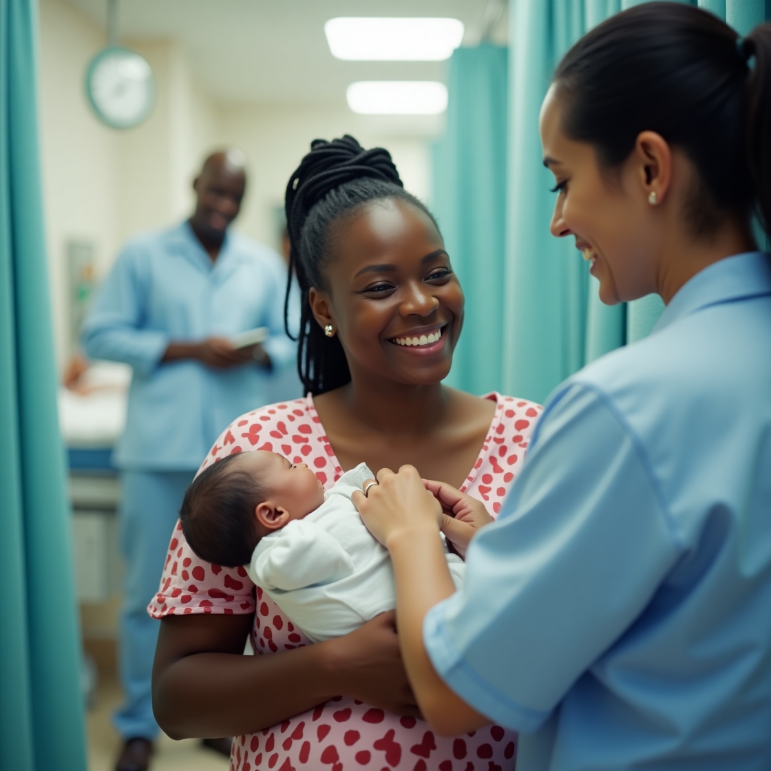 Doctor consulting with a pregnant patient